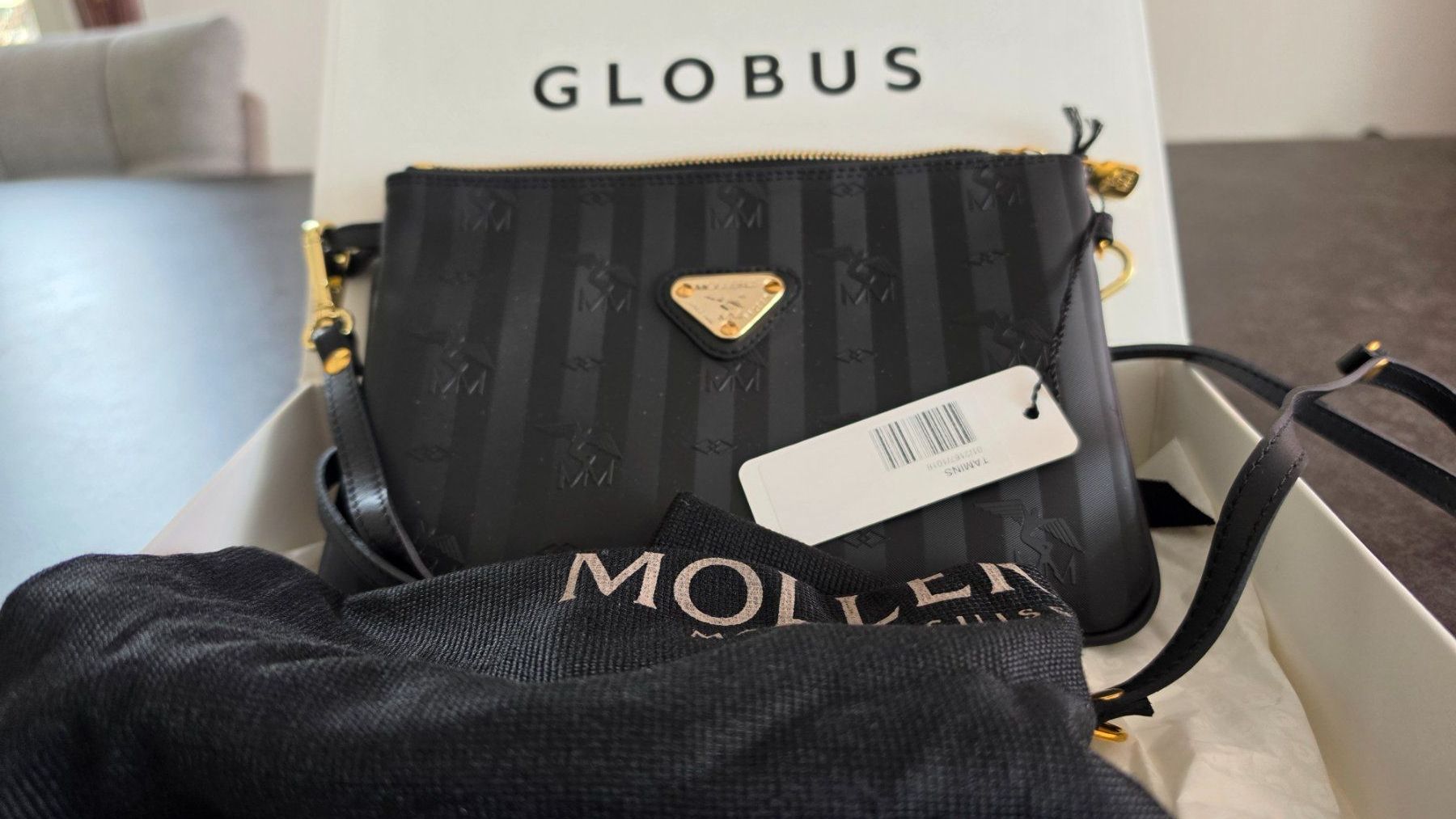 Maison Mollerus Borse da donna: Mollerus Tamins schwarz / gold – Nuovo e nell'imballaggio originale da konolfingen venduto da Azzaro