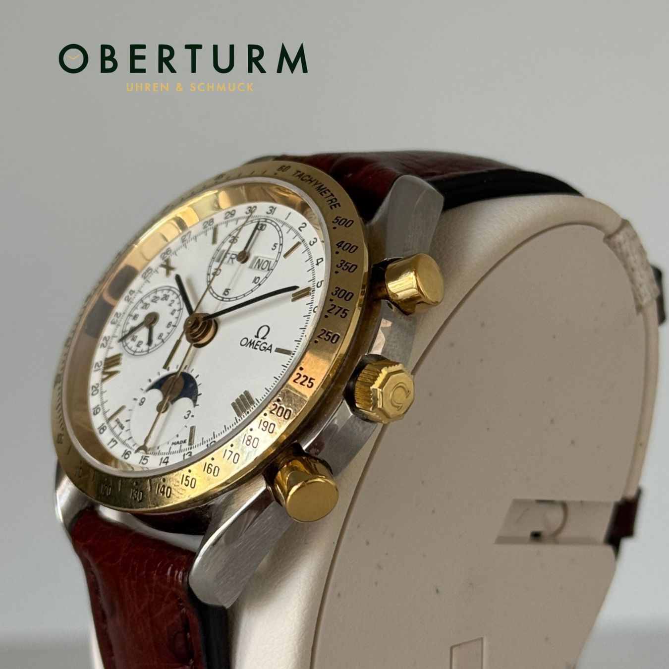 Omega Orologi: Omega Speedmaster Vollkalender Mondphase Ref. 175.0038 – Usato da Brugg AG venduto da Oberturm 1
