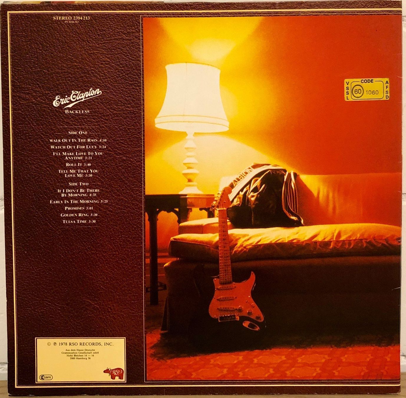 Dischi in vinile: Eric Clapton - Backless // LP: VG+; Sleeve: VG+ – Usato da Zürich venduto da saltbee 1