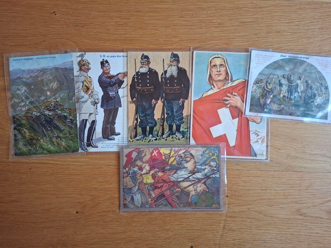 Ansichtskarten: Patriotische Schweizer Postkarten – Gebraucht aus Buchs SG von Graf_Rudolf