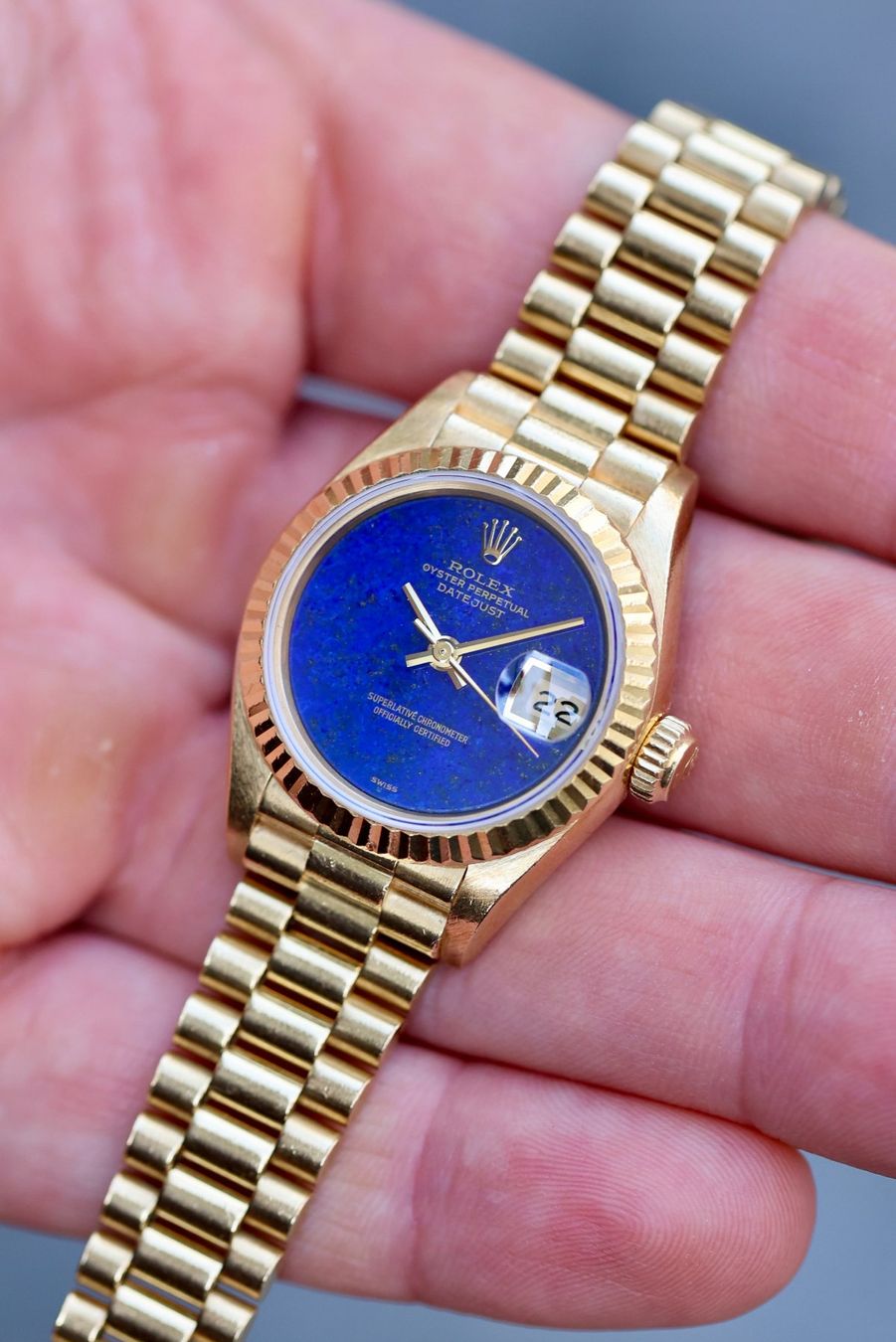 Rolex Orologi: Rolex Lady Datejust 'Lapis Lazuli Dial' – Usato da Zürich venduto da Lazulivintagewatches 2