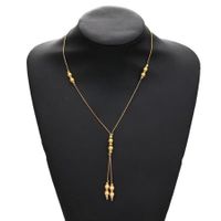 24k vergoldete Kette Perlenoptik