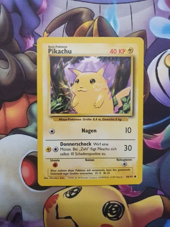 Pikachu Base Set 58/102 NM Pokemon | Kaufen Auf Ricardo