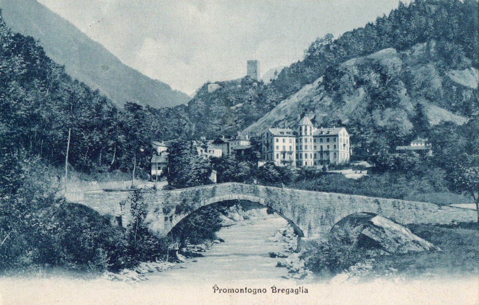 Cartoline postali: Promontogno - Val Bregaglia – Usato da Melano venduto da pisonsdro