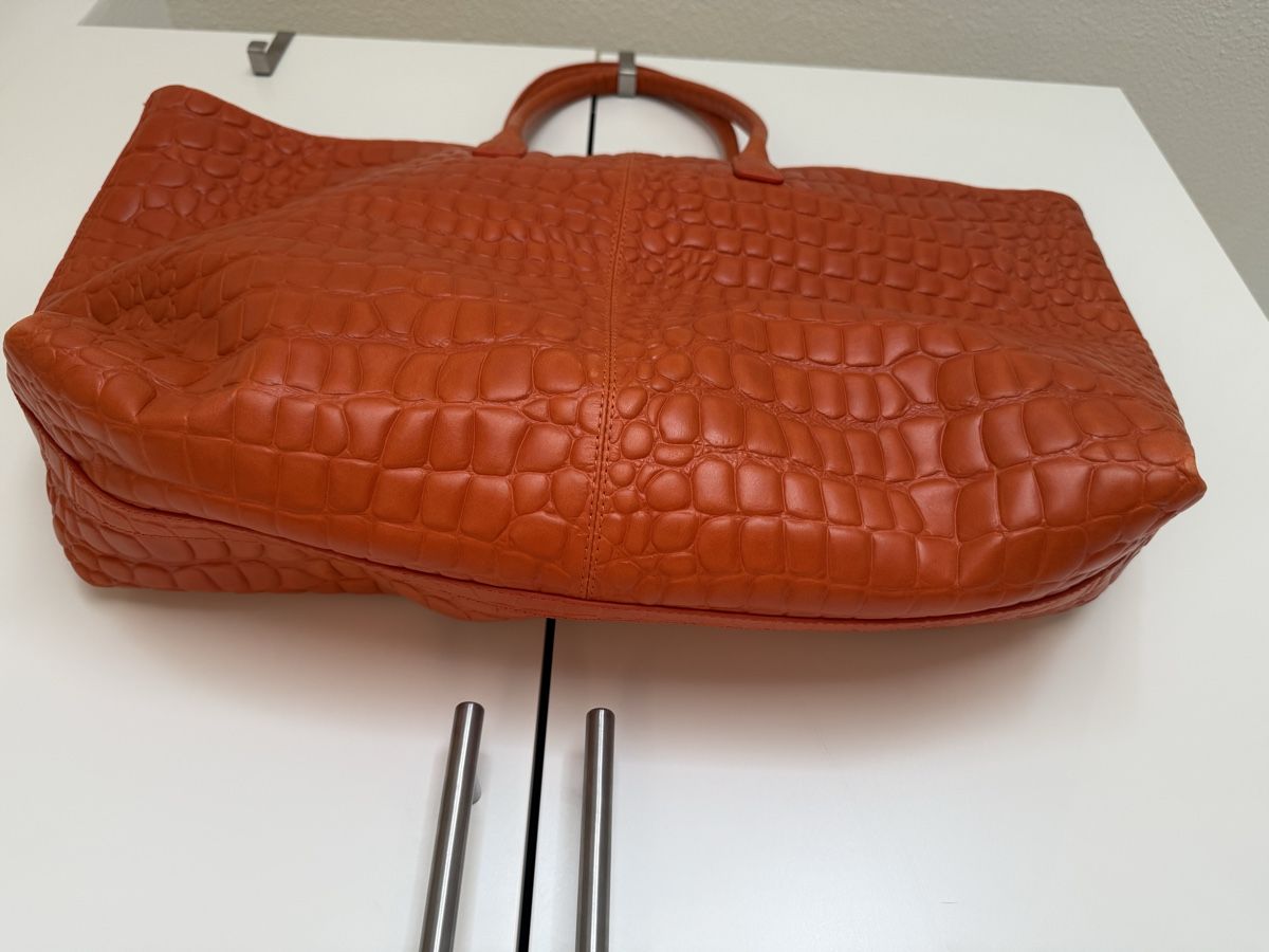 Liebeskind Borse da donna: Liebeskind Shopper in Kroko orange – Usato da Eglisau venduto da Nic1906 4