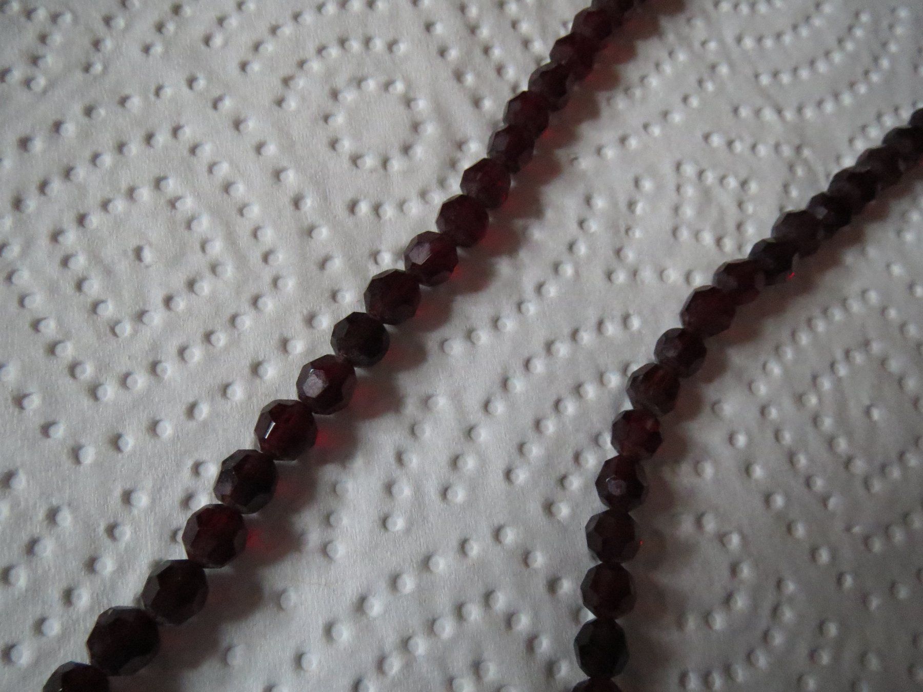 Catenine: super schöne ECHTSTEIN Kette RHODOLIT – Usato da Kiental venduto da Anna8702 7