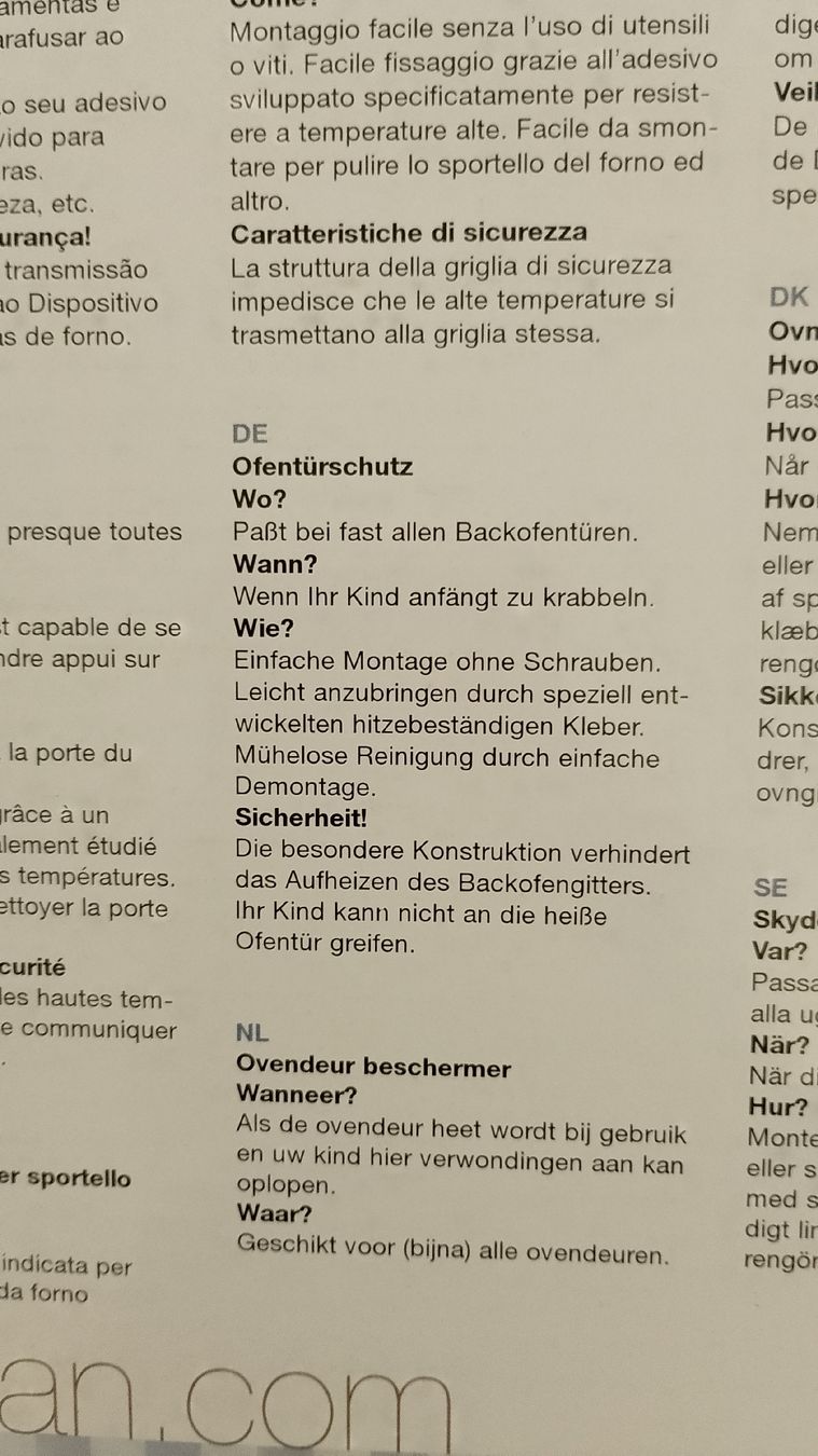 Griglie e Inferriate: Backofentür-Schutz – Nuovo (secondo la descrizione) da Flawil venduto da suenneli73 1