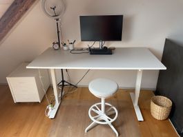 Bürotisch höhenverstellbar 160x80