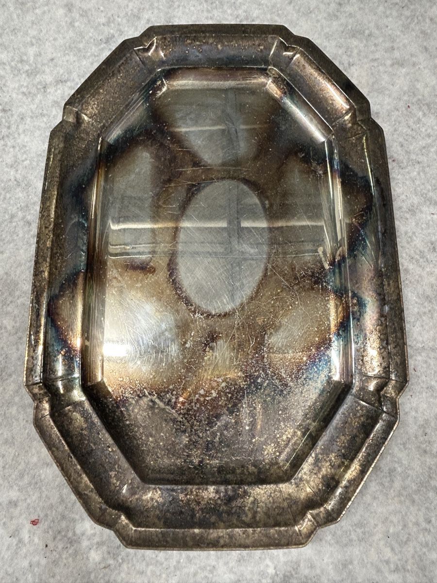 Piatti di portata: Vintage Serviertablett mit Glasschalen, Durchmesser 44cm – Usato da Kehrsiten venduto da fot_55m5 2