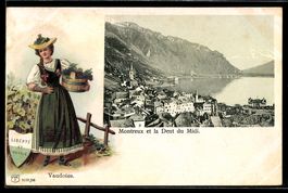 Litho Montreux, La Dent du Midi, Vaudois