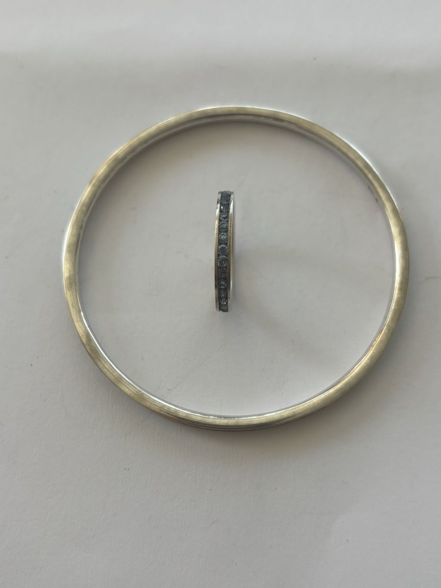 Bracciali & Braccialetti: Armreif und Ring Silber 925 mit Shapiren – Usato da Langnau am Albis venduto da flusspflege 9