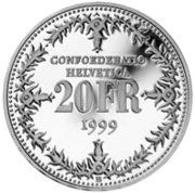 20 CHF - Pièce commémorative 1999 : 150 ans de La Poste CH