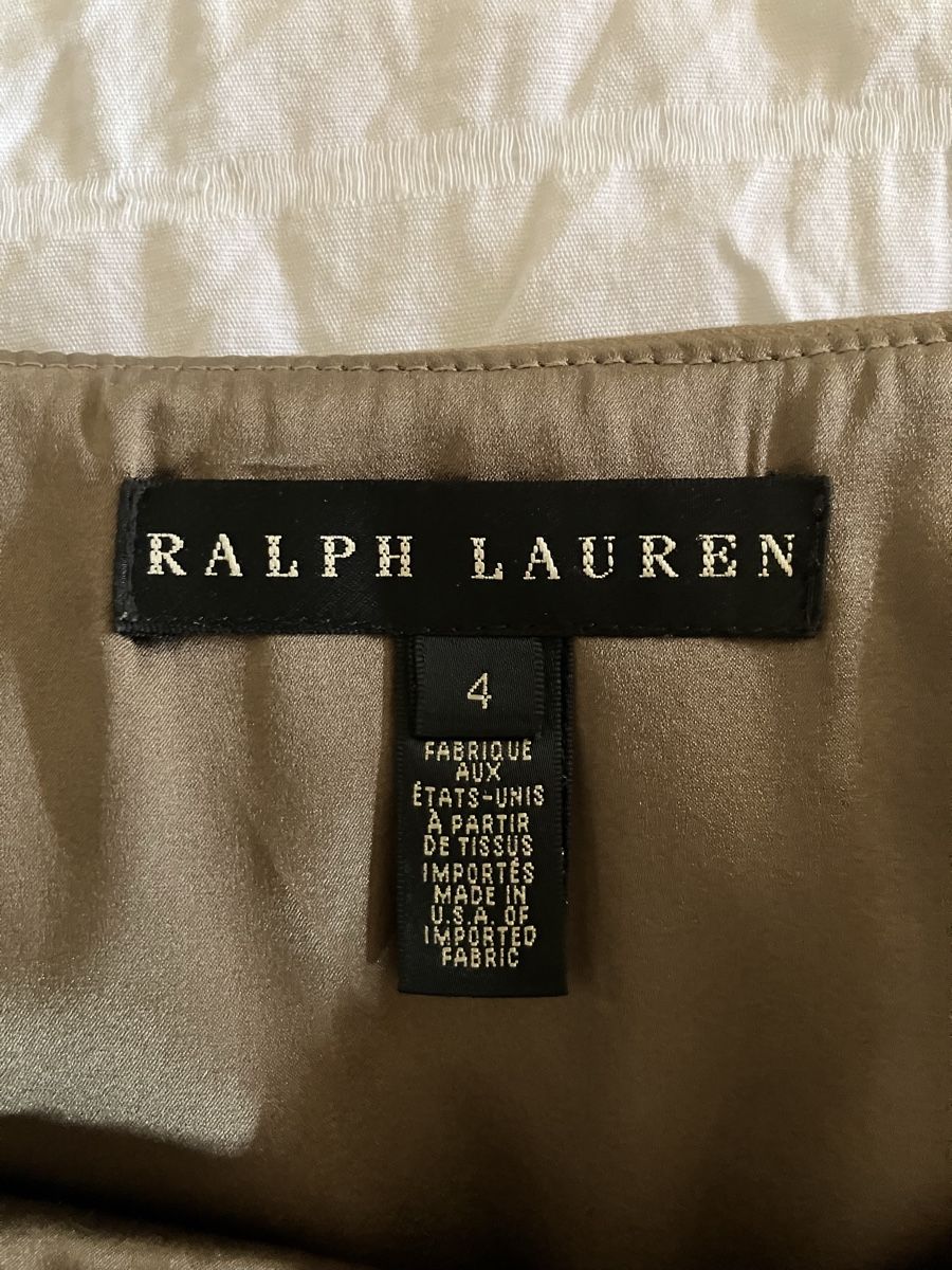 Ralph Lauren Gonne: Ralph Lauren - jupe courte en daim beige – Usato da Vich venduto da SophieCo 3