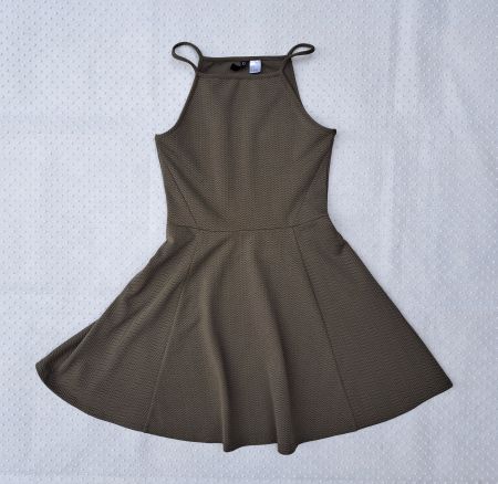 H&M Kleid, Grösse S, Khaki, Sommerkleid, Minikleid