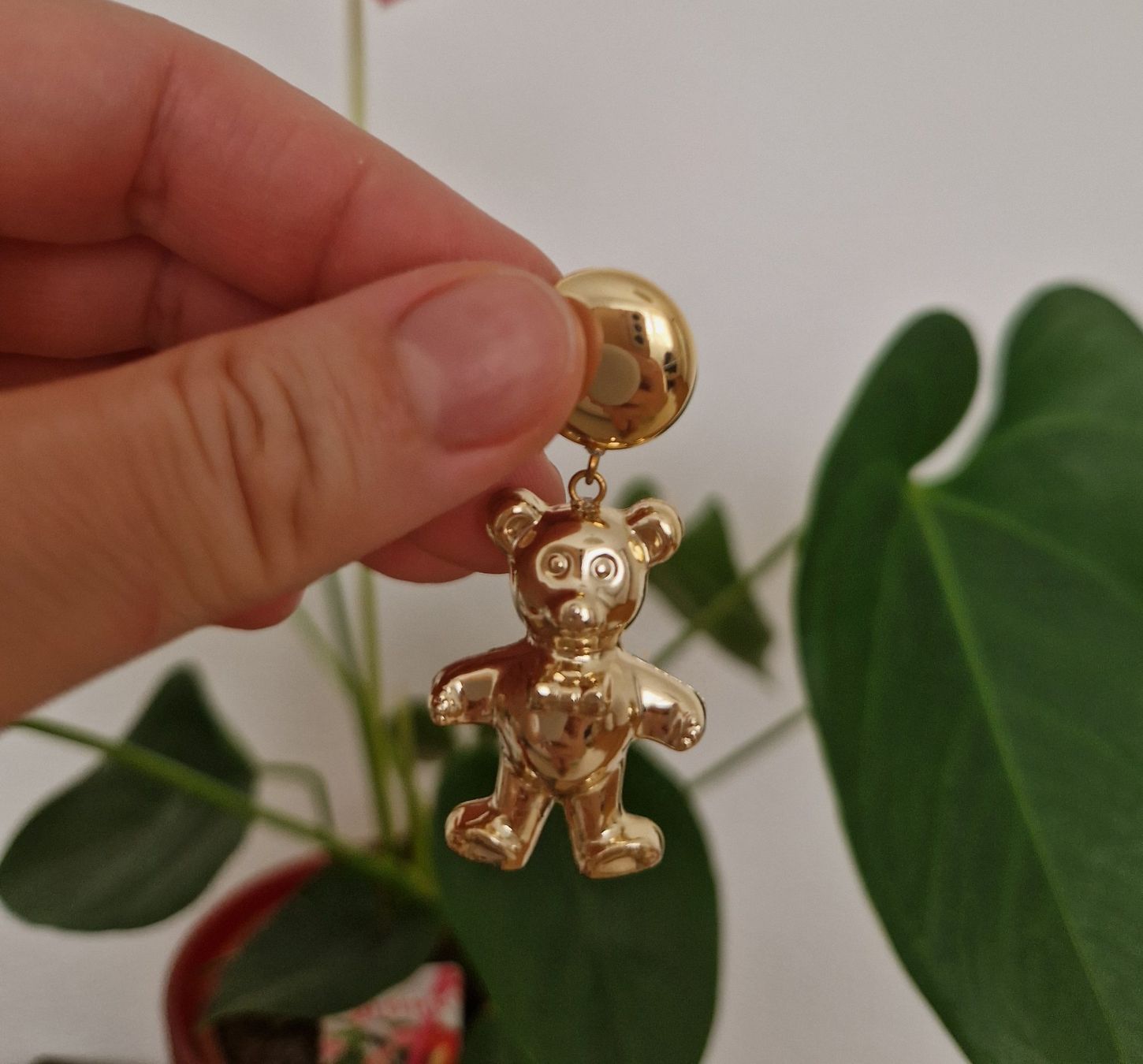 Orecchini pendenti & Orecchini a lobo: Goldene Teddybär Ohrringe – Usato da Erlinsbach SO venduto da ULIKH 2
