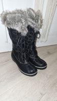 Winterstiefel mit Fellrand, Grösse 38, schwarz, neuwertig!