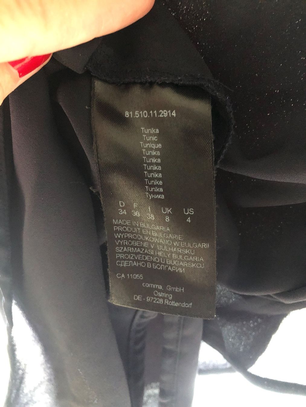Camicette: Bluse von Comma dunkelblau 34 Seide – Usato da Weissbad venduto da Bausely 2