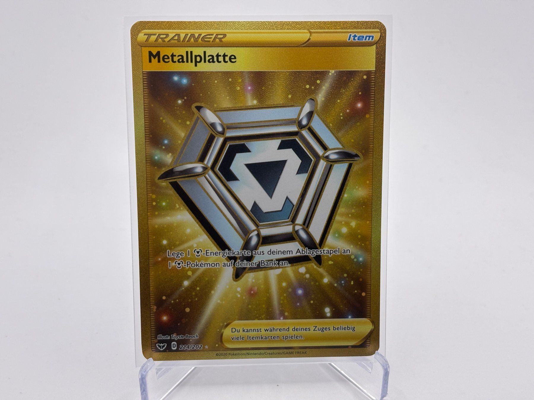 Pokémon Carte collezionabili: Schwert & Schild - Metallplatte  (SSH 214) - DE – Nuovo (secondo la descrizione) da Allschwil venduto da Bullach