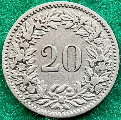 Tutti le monete: Pièce de 20 ct suisse 1883 – Usato da Plan-les-Ouates venduto da gab_cgf6 1