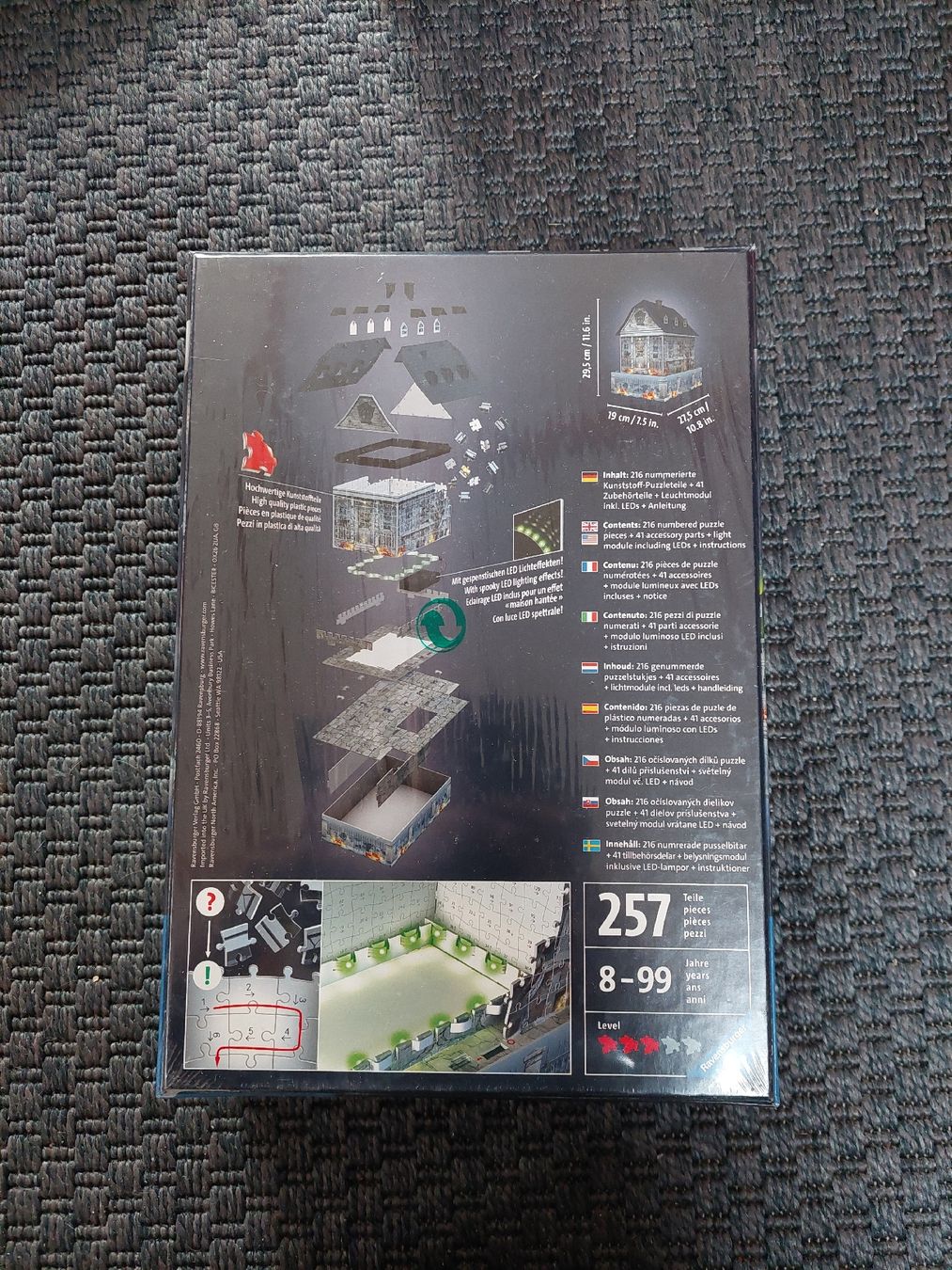 Ravensburger Puzzles: Puzzle 3D Ravensburger Casa stregata con luci LED, – Neu und originalverpackt aus Davesco-Soragno von Mr.No 1