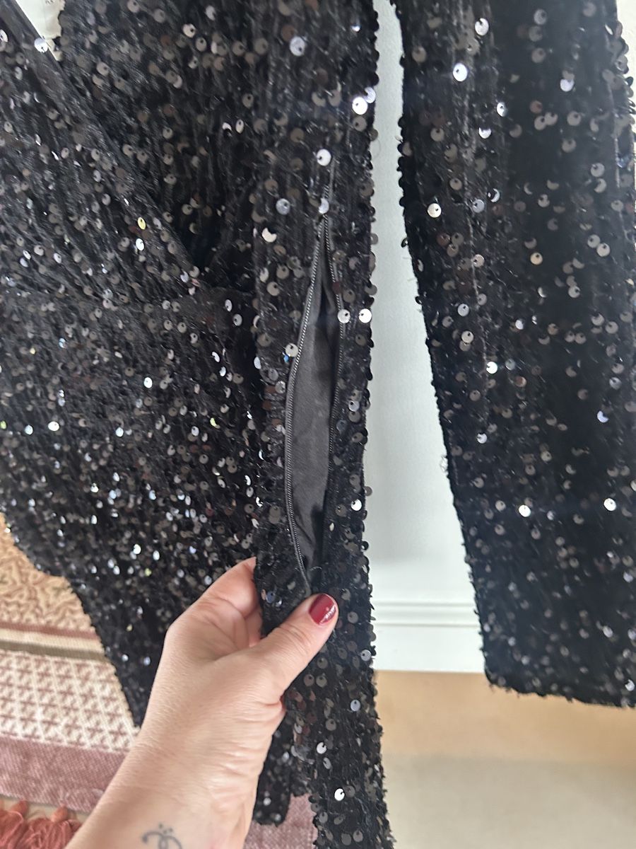 Only Vestiti: Only Sparkling Black Sequin Dress, Size S – Nuovo e nell'imballaggio originale da Marin-Epagnier venduto da Kty_1907 8