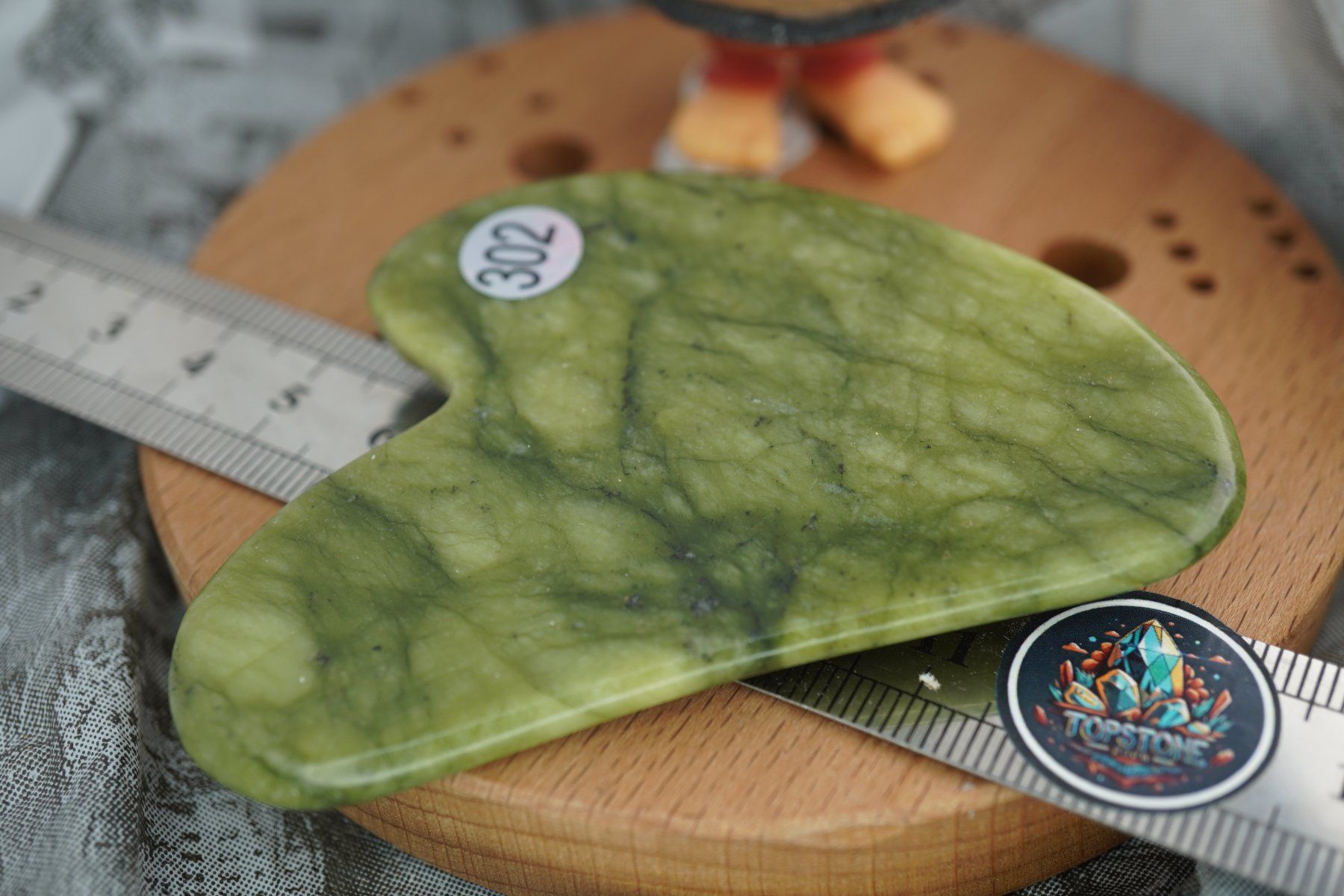 Minerali & Pietre curative: Gua Sha Massage-Stein  Nephrit Jade   ab 1.- – Nuovo e nell'imballaggio originale da Eschenbach SG venduto da topstone 5
