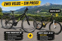 Pyro Twentysix Small 26"  GRATIS Scott Scale JR 24" dazu!