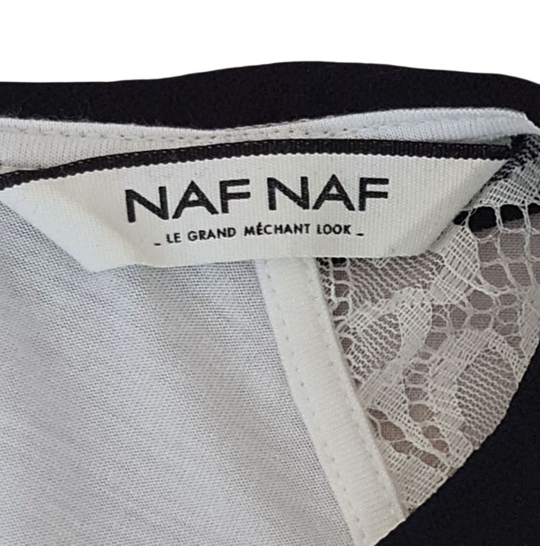 Nafnaf Top: Blouse Naf Naf blanche avec dentelle – Usato da Renens VD venduto da del_t2kx 3