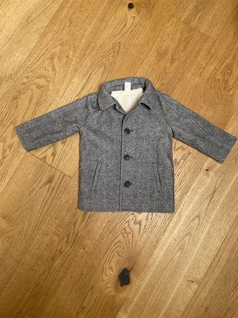 Kinderjacke gefüttert grau  Grösse  86