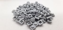 Lego 100 Stk. Plate 1x1 hellgrau (neu)