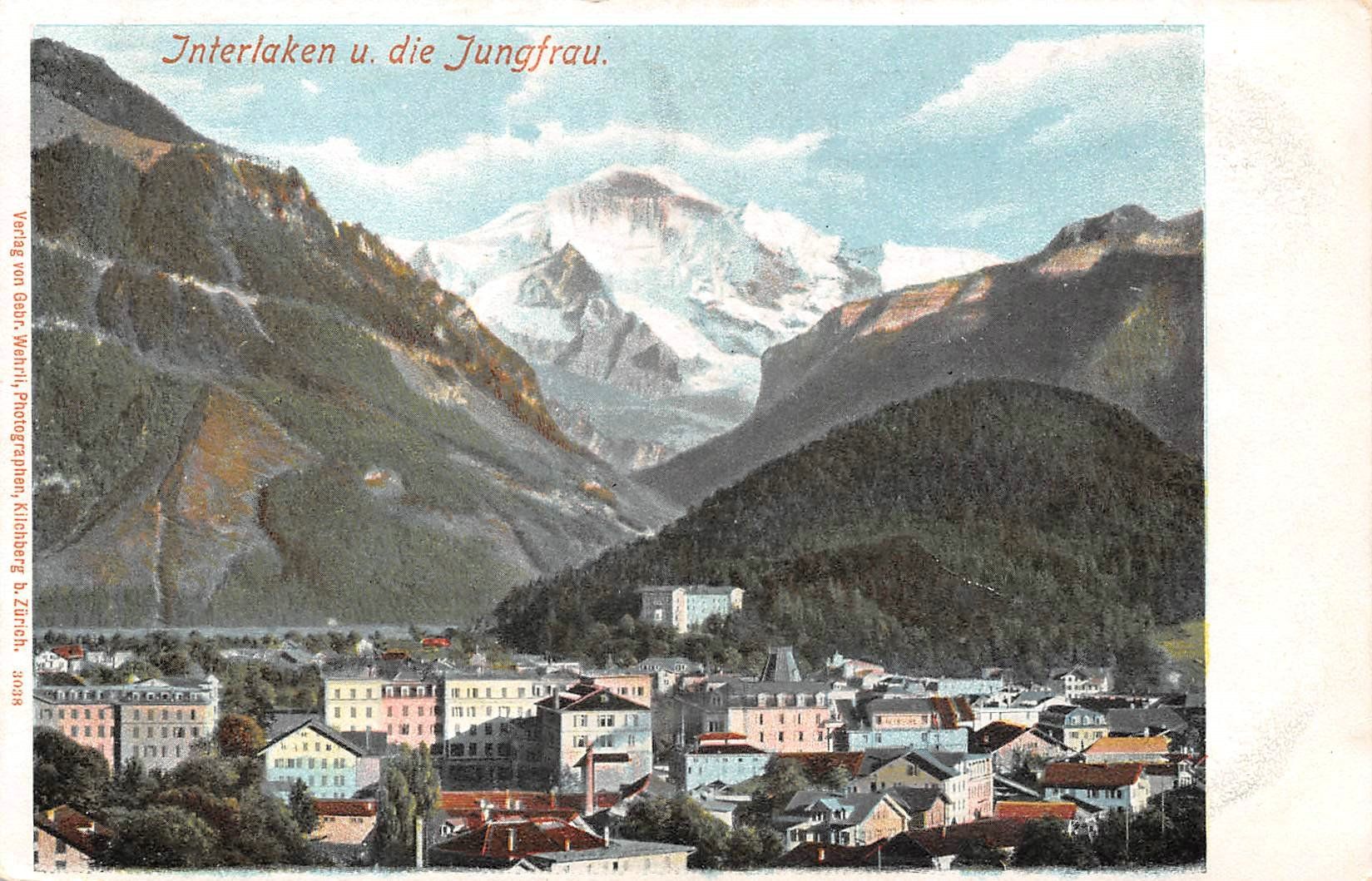 Cartoline postali: Interlaken – Usato da Ottikon b.Kemptth. venduto da Neptun1974