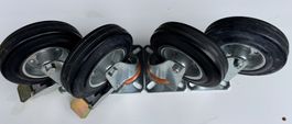 4er Set Lenkrollen Rad: 125/36-58