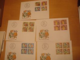 PJ 1985 FDC Serie und 4er