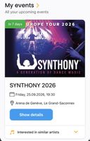SYNTHONY Europe Tour - Geneva | 25.09