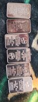 6 lingots argent 10 gr BCV 