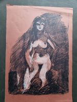 GEORG EISLER AKT LITHOGRAPHIE  SIGNIERT NUMMERIERT