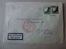 Luftpost 1933 ++ Europa-Südamerika