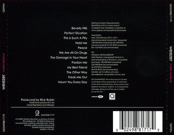 CDs: CD Weezer - Make believe (2005) – Gebraucht aus Möriken AG von mineralia 1