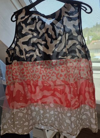 Damen Top Print Grösse L ohne Ärmel leicht