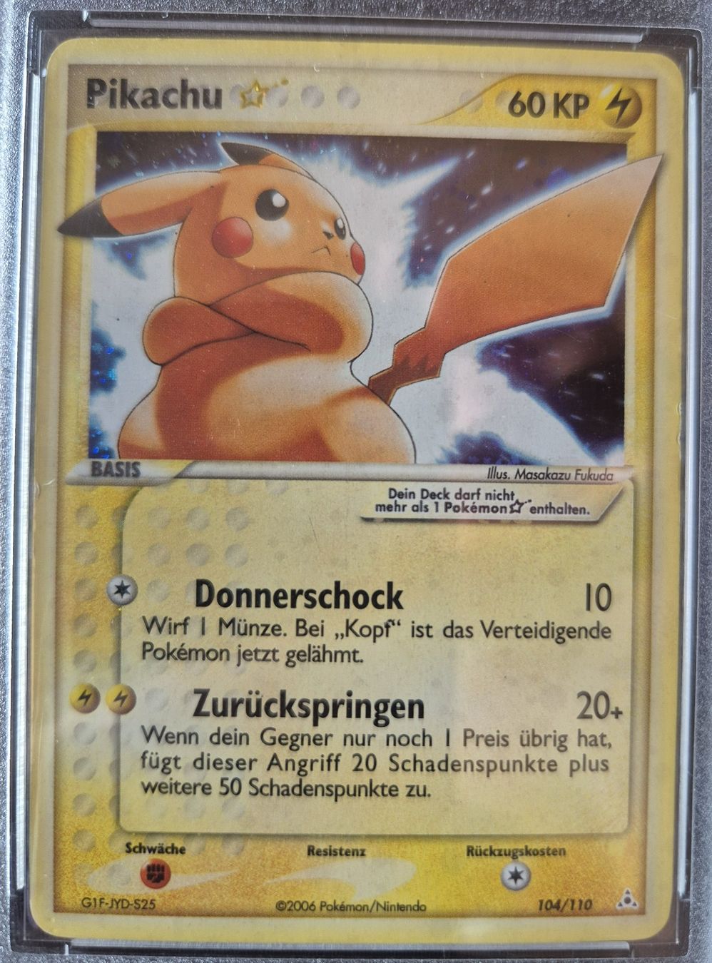 Pokémon Carte collezionabili: Pokemon Karte Pikachu Goldstar – Usato da Hünenberg venduto da DragoniteCH 1