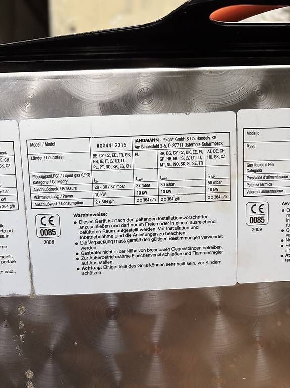 Griglie: Landmann Gasbräter – Usato da Eschenbach SG venduto da ginofriuli 2