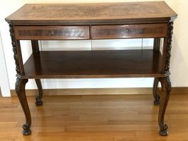 Console ancienne en bois massif