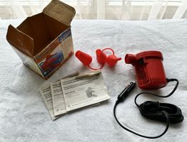 Elektrische Luftpumpe 12V - OVP, Zubehör und Anleitung