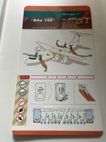 Aer Lingus BA 146 Safety Card