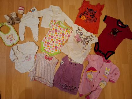 Baby Kleider Set Gr. 56 bis 86 Mädchen