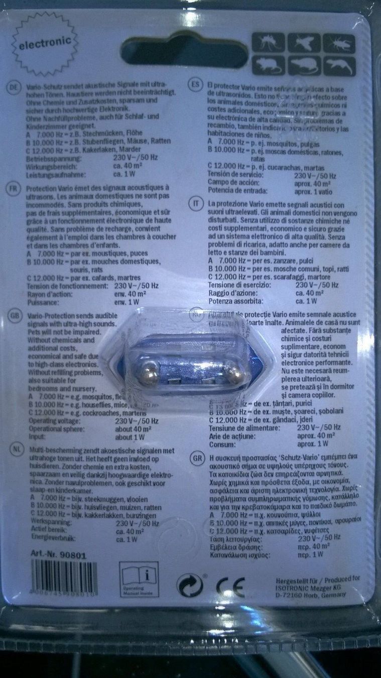 Altro per la casa: ISOTRONIC répulsif anti-nuisibles – Nuovo (secondo la descrizione) da Avry-devant-Pont venduto da OBoss 1