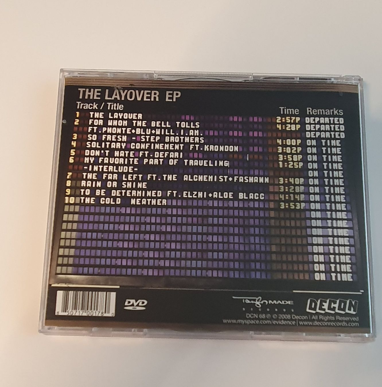 CD: Evidence – The Layover EP CD + DVD – Usato da Zuchwil venduto da AdamO. 1