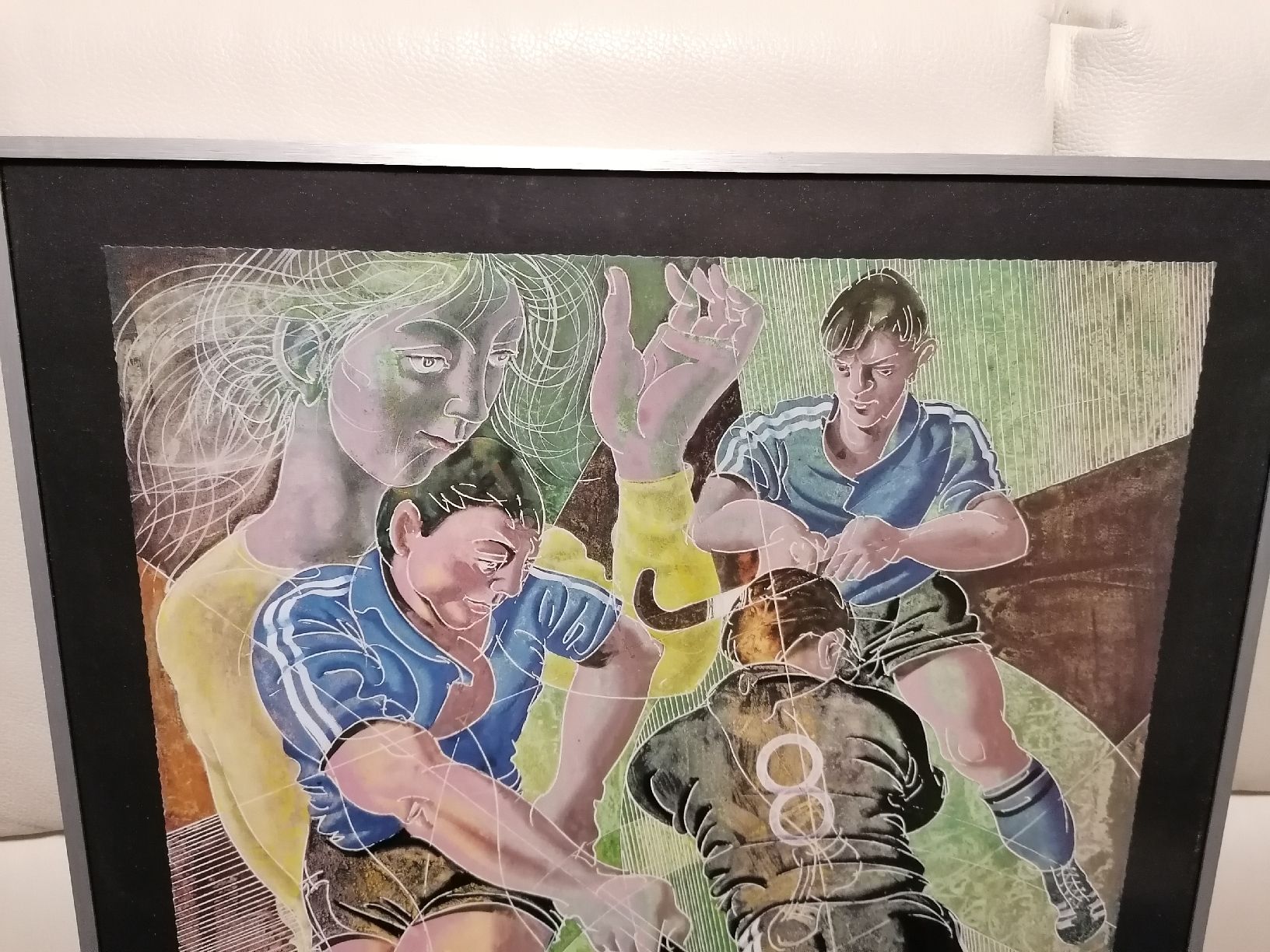 Grafica & Litografie: Gerahmtes Bild "Feldhockey", Hans Erni, 1983 – Nuovo (secondo la descrizione) da Wahlen b. Laufen venduto da Aweiss 1