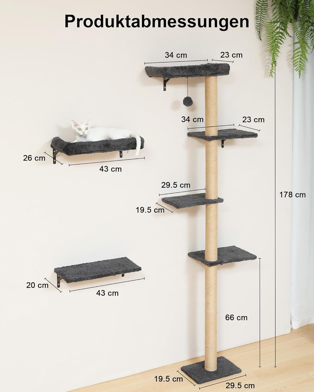 Pareti & prese d'arrampicata: Kletterwand Katzen-Set, 178 cm hoch – Nuovo e nell'imballaggio originale da Oberentfelden venduto da ase_sk8n 5