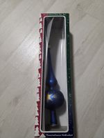 Christbaumspitze Tannenbaum Collection blau Glas neu, Gr. 30